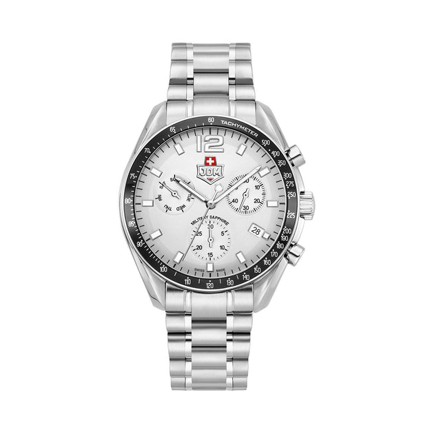 JDM Alpha Chronograph Stainless Steel Military Watch - Swiss  display picture 1