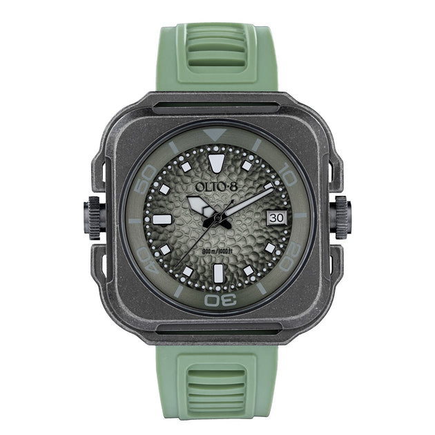 OLTO-8 Coral Steward Diving Automatic Watch Retro Green – Watches.com