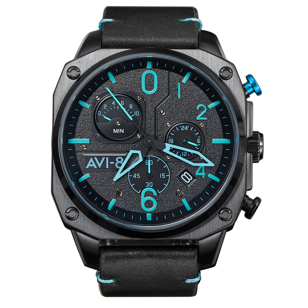 AVI-8 Hawker Hunter Retrograde Chronograph Blue Diamond* – Watches.com