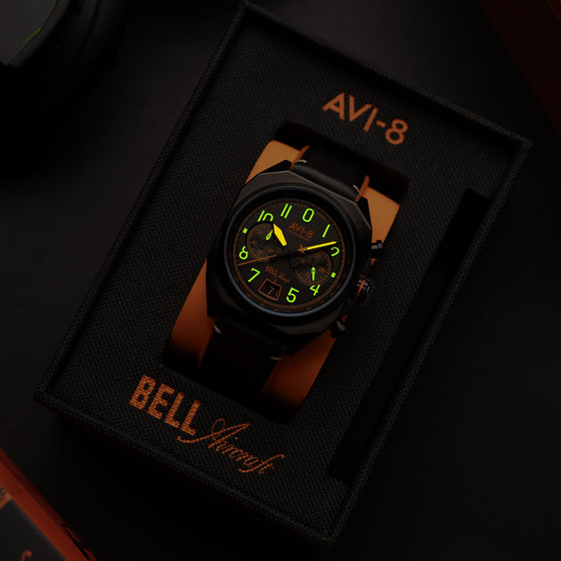 AVI-8 Bell X-1 Machbuster Chronograph Super Sonic Black – Watches.com