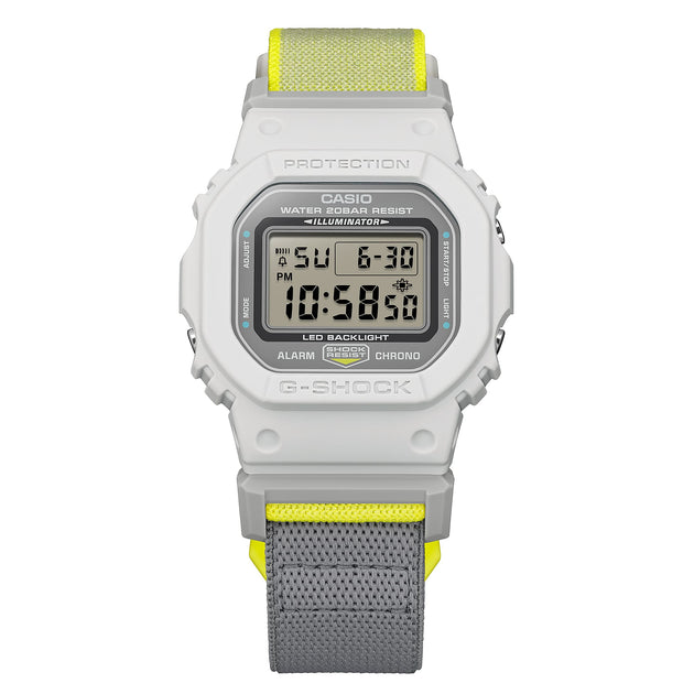 G-Shock DW5600 Cloth Band Digital Gray | Watches.com