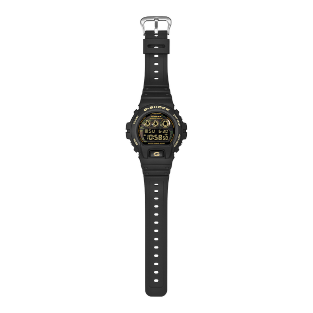 G-Shock DW6900 Bold Camo Digital Black Gold | Watches.com