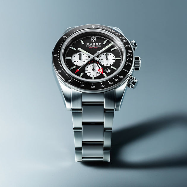 Duxot Vitesse Dual Time Chronograph Charcoal Black – Watches.com