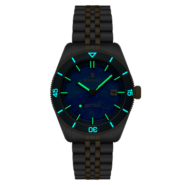 Duxot Pacifico Automatic Lapidary Blue Jasper Limited Edition