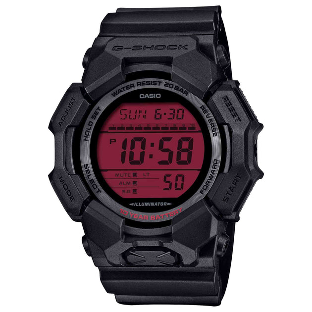 G-SHOCK デジタル腕時計 ブラック/レッド G-Shock-1GD-010BBR-1_1200x630.