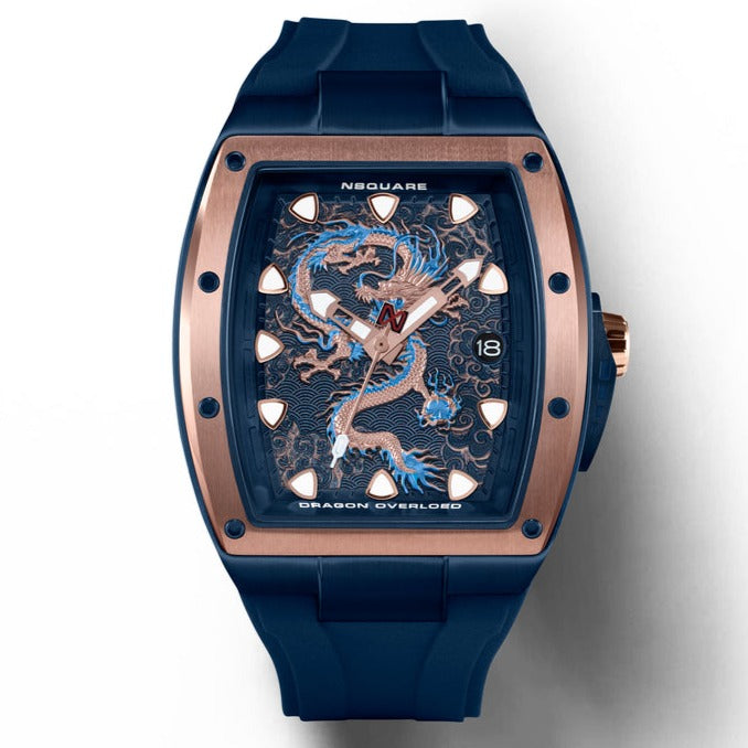 Nsquare Dragon Automatic Rose Gold Blue Limited Edition