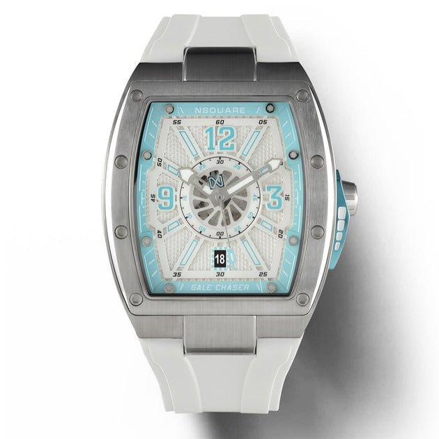 NSQUARE Gale Chaser Automatic N47.3 White Ice Blue – Watches.com