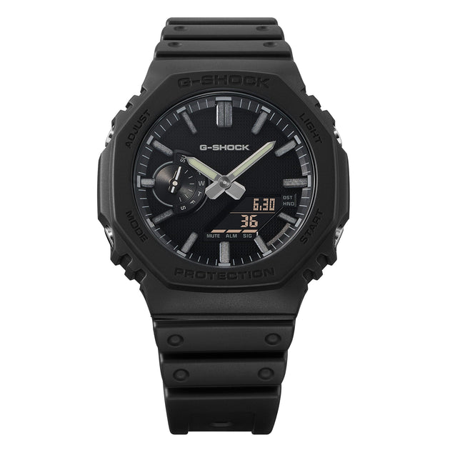 G-Shock GA2100 Luxe Black Ana-Digi All Black | Watches.com