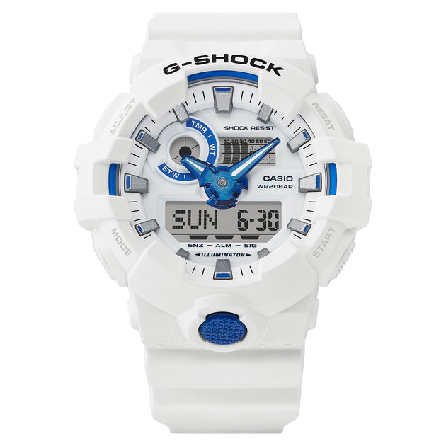 G-Shock GA700 Hidden Glow Ana-Digi White | Watches.com