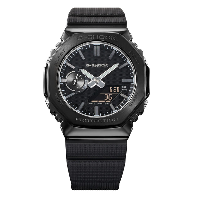 G-Shock GM2100 Luxe Black Ana-Digi All Black | Watches.com