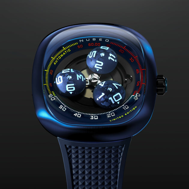 Nubeo Tri-star Orbit Automatic Limited Edition Cosmos Blue