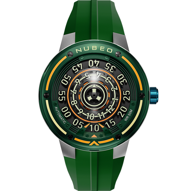 Nubeo Orbiter Automatic Limited Edition Asteroid Green | Watches.com