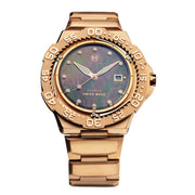 Nove Trident Automatic Ultra Slim Diver Mother Of Pearl Rose Gold