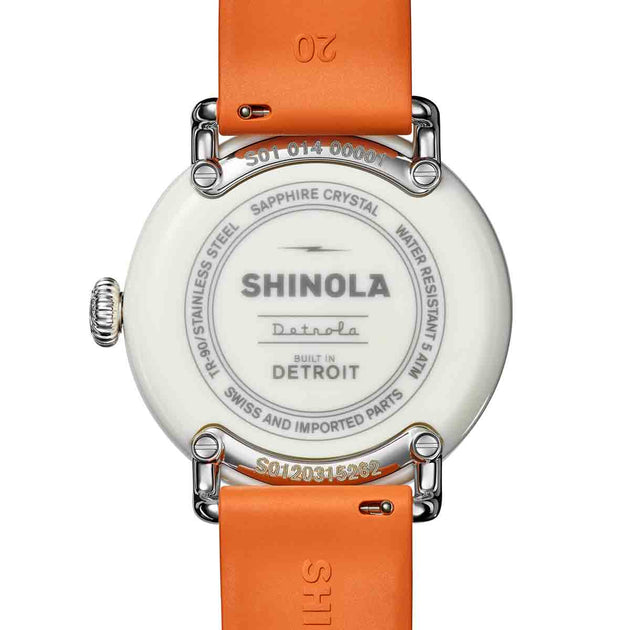 Shinola Detrola Runwell 3HD 41mm Orange | Watches.com