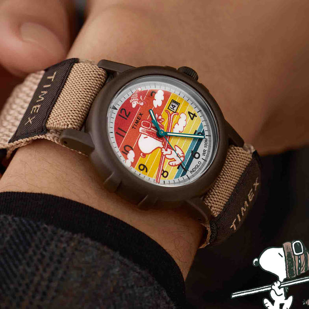 Timex Camper x Peanuts Ski 38mm Orange | Watches.com