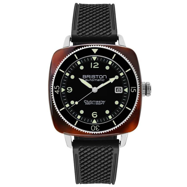 Briston Clubmaster Legend Automatic Diver Acetate Black | Watches.com