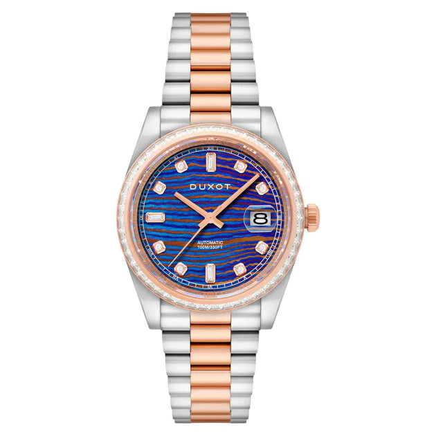 Duxot Serenata Rainbow Diver Automatic Rose Gold Damascus Limited