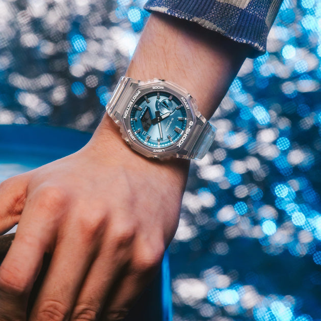 G-Shock GA2100 Ana-Digi Bright Metallic Blue | Watches.com
