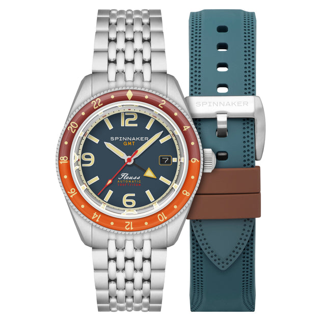 Spinnaker Fleuss GMT Automatic Dark Cerulean Blue –
