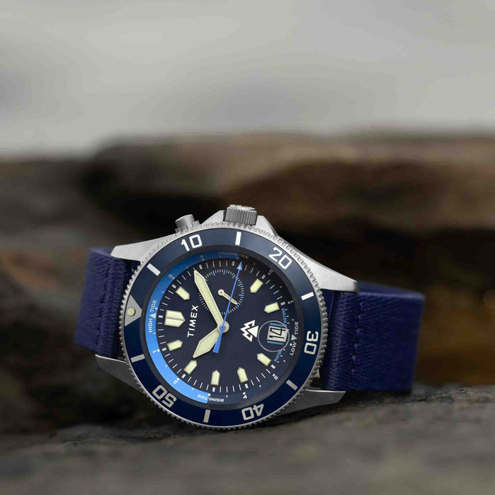 Timex Expedition North Slack Tide 41mm Blue angled shot picture