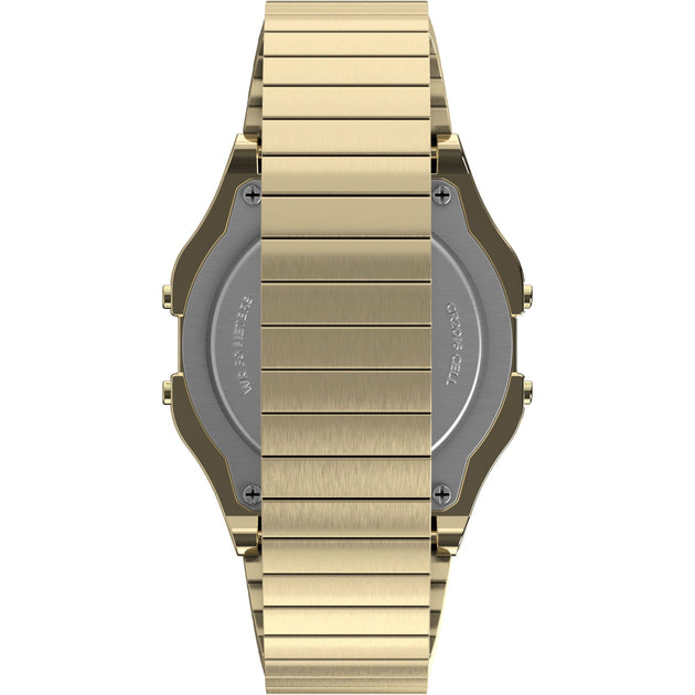 Timex T80 Digital Gold SS Expansion Band | Watches.com