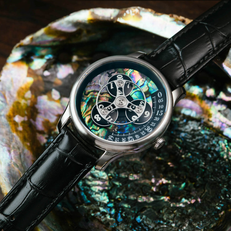 Xeric Triptych Automatic Wandering Hour Stone Edition Abalone