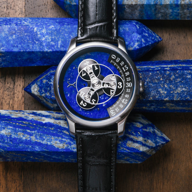 Xeric Triptych Automatic Wandering Hour Stone Edition Lapis Lazuli