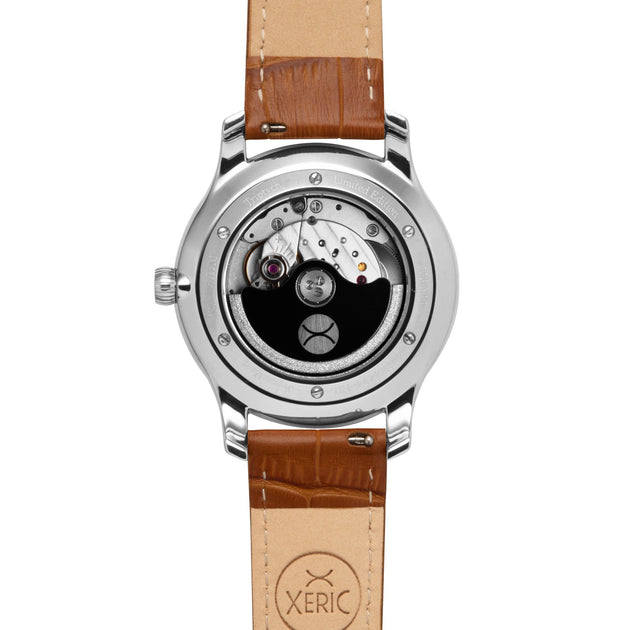 Xeric Triptych Automatic Wandering Hour Tan Blue | Watches.com