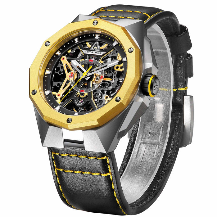Astronic Apache Skeleton Automatic Yellow angled shot picture
