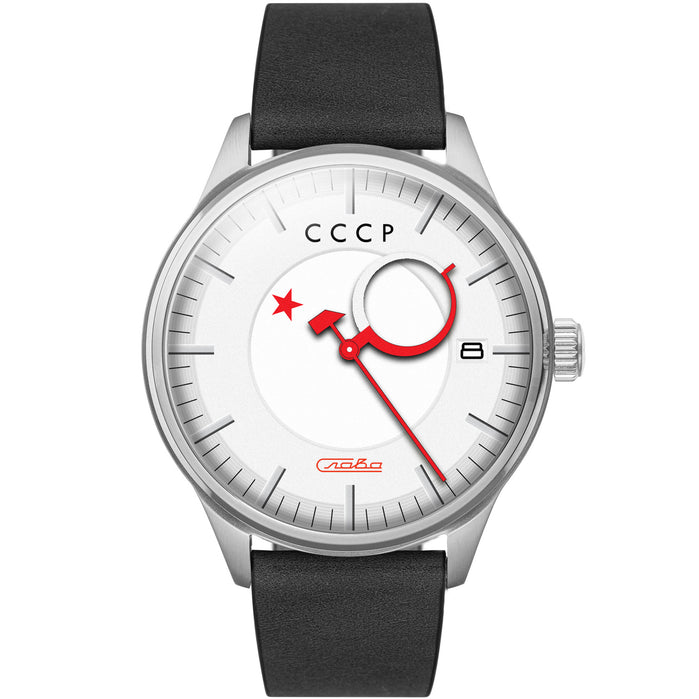CCCP Heroes Kamzolkin Automatic White Limited Edition angled shot picture