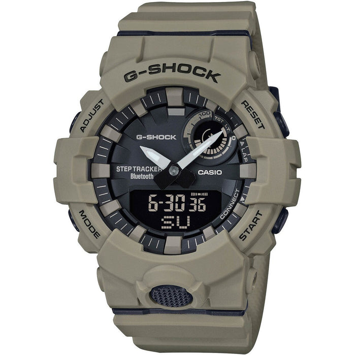 G-Shock GBA800UC G-Squad Ana-Digi Connected Tan angled shot picture