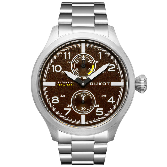 Duxot Altius Automatic Brown SS angled shot picture