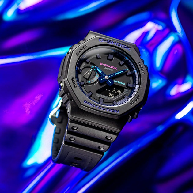 Mathis Prestatie Schijn G-Shock GA2100 Blue Violet Black | Watches.com