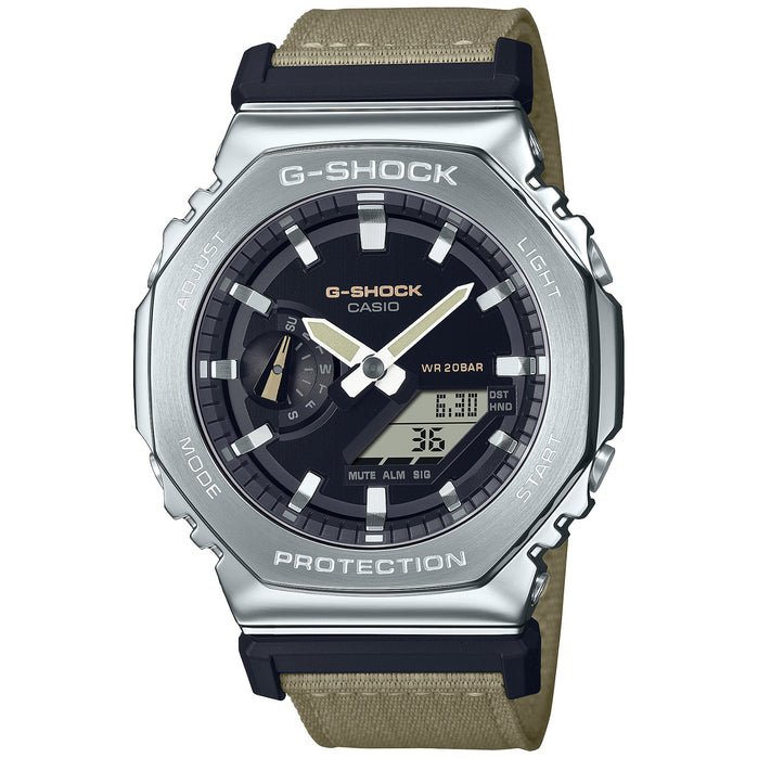 G-Shock GM2100 Utility Metal Stainless angled shot picture