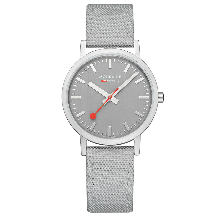Mondaine Classic Recycled rPET 36mm All Gray