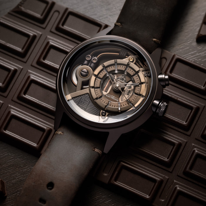 The Electricianz Brown Z 45mm Leather