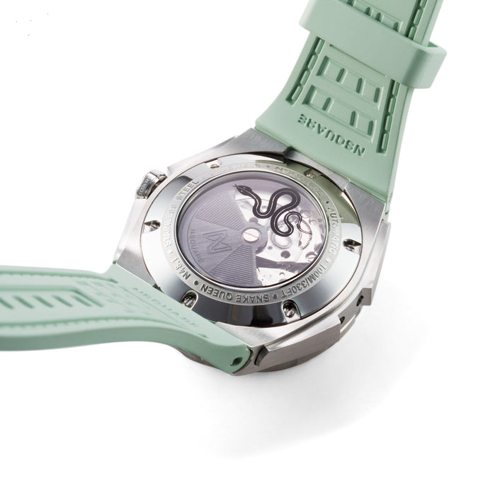 Nsquare Snake Queen Automatic 39mm Turquoise angled shot picture