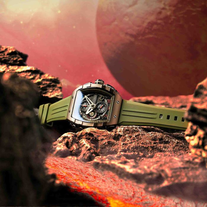 Nubeo Magellan Chronograph True Earth Limited Edition angled shot picture