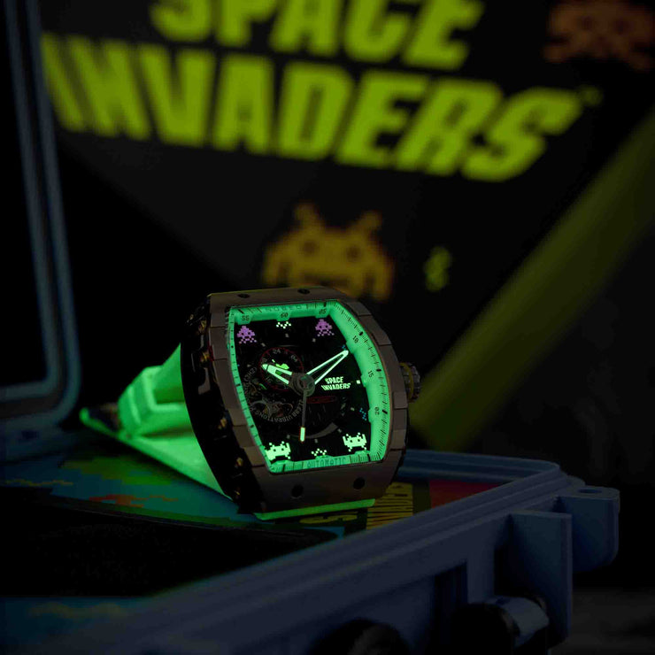 Nubeo Magellan Automatic Space Invaders Stardust Silver Limited Edition