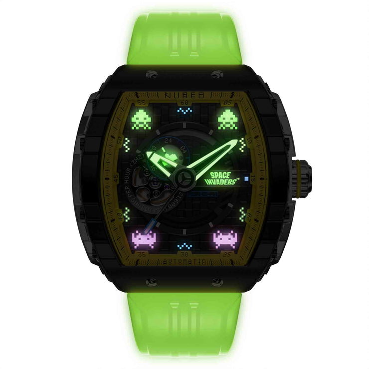 Nubeo Magellan Automatic Space Invaders Cosmic Green Limited Edition