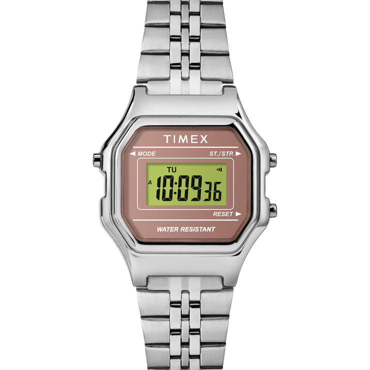 Timex Digital Mini 27mm Silver