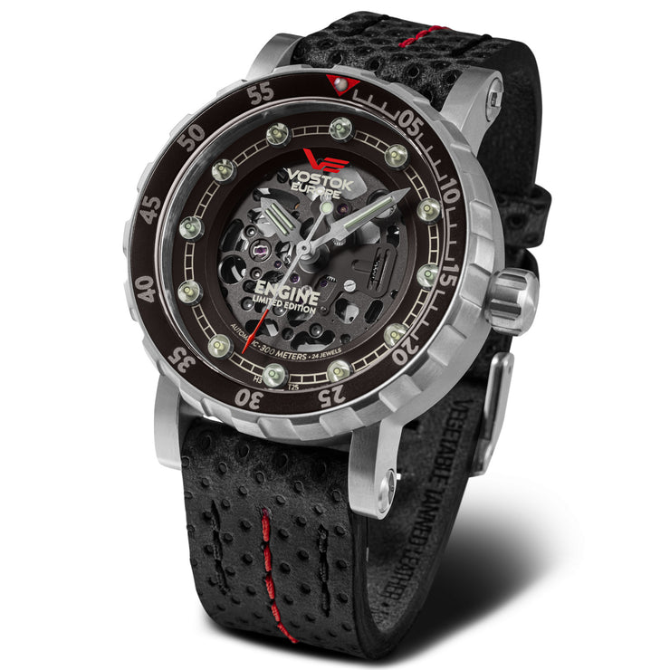 Vostok-Europe Engine Automatic Black Silver Limited Edition
