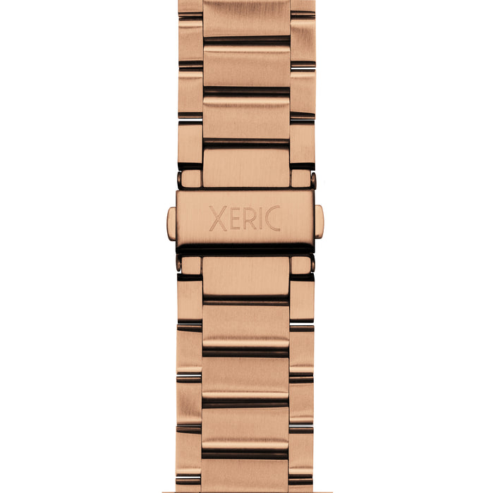 Xeric 22mm 3-Link SS Bracelet Rose Gold angled shot picture