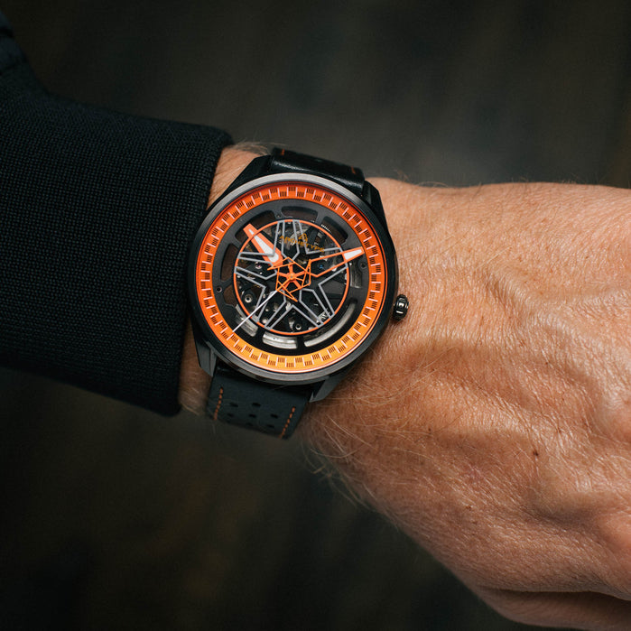 Archetype Challenger Automatic Racing Orange angled shot picture