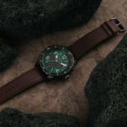 California Watch Co. Mavericks Chrono Leather Dark Brown Green