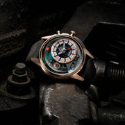 The Electricianz Cazino 45mm Rose Gold Green