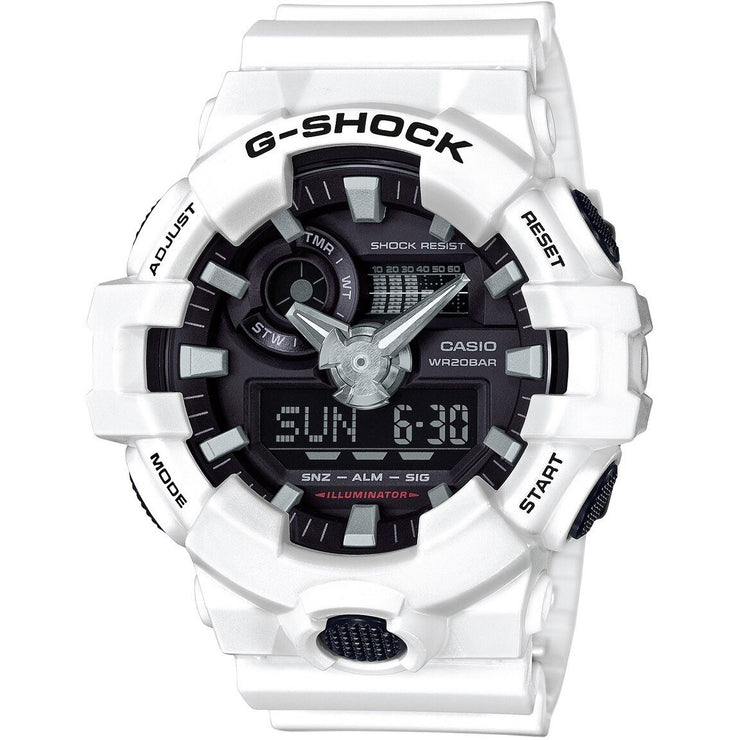 G-Shock GA-700 Anadigi White