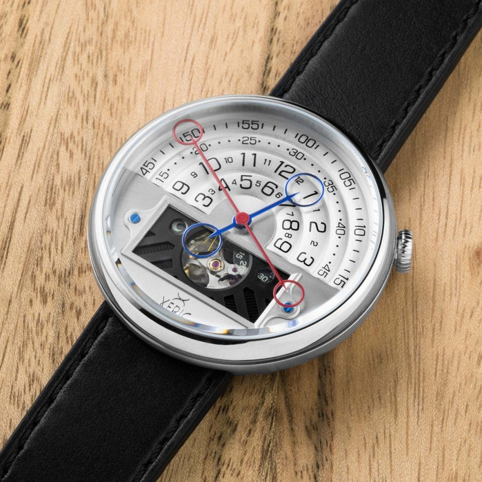 Xeric Halograph II Automatic Silver Limited Edition angled shot picture