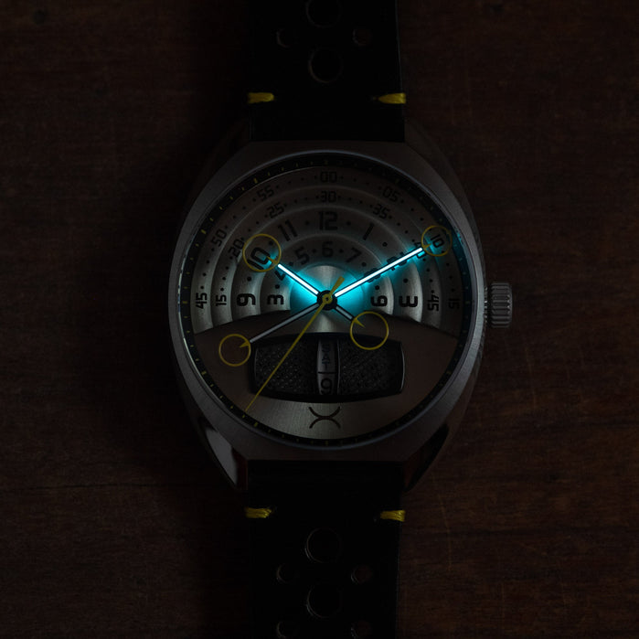 Xeric Halograph III Automatic Steel Black angled shot picture
