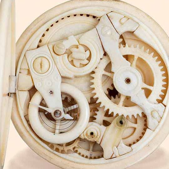 Bone Watch Watches & Movements Made Entirely of Bone - 19th Century Bronnikov Poc ...